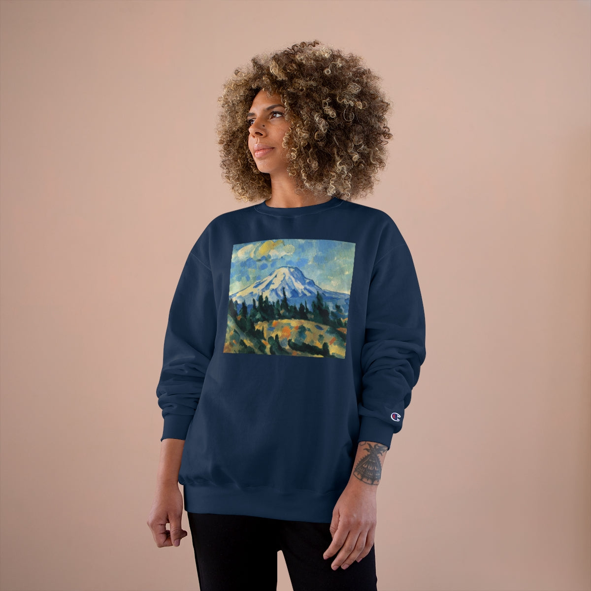 Mont Rainier-Cezannesque Champion Sweatshirt